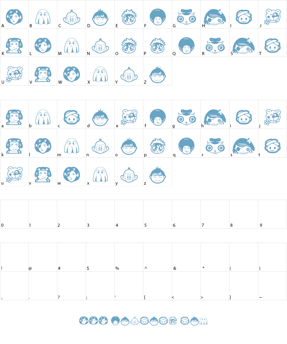 RANDOM Face 1 Font Character